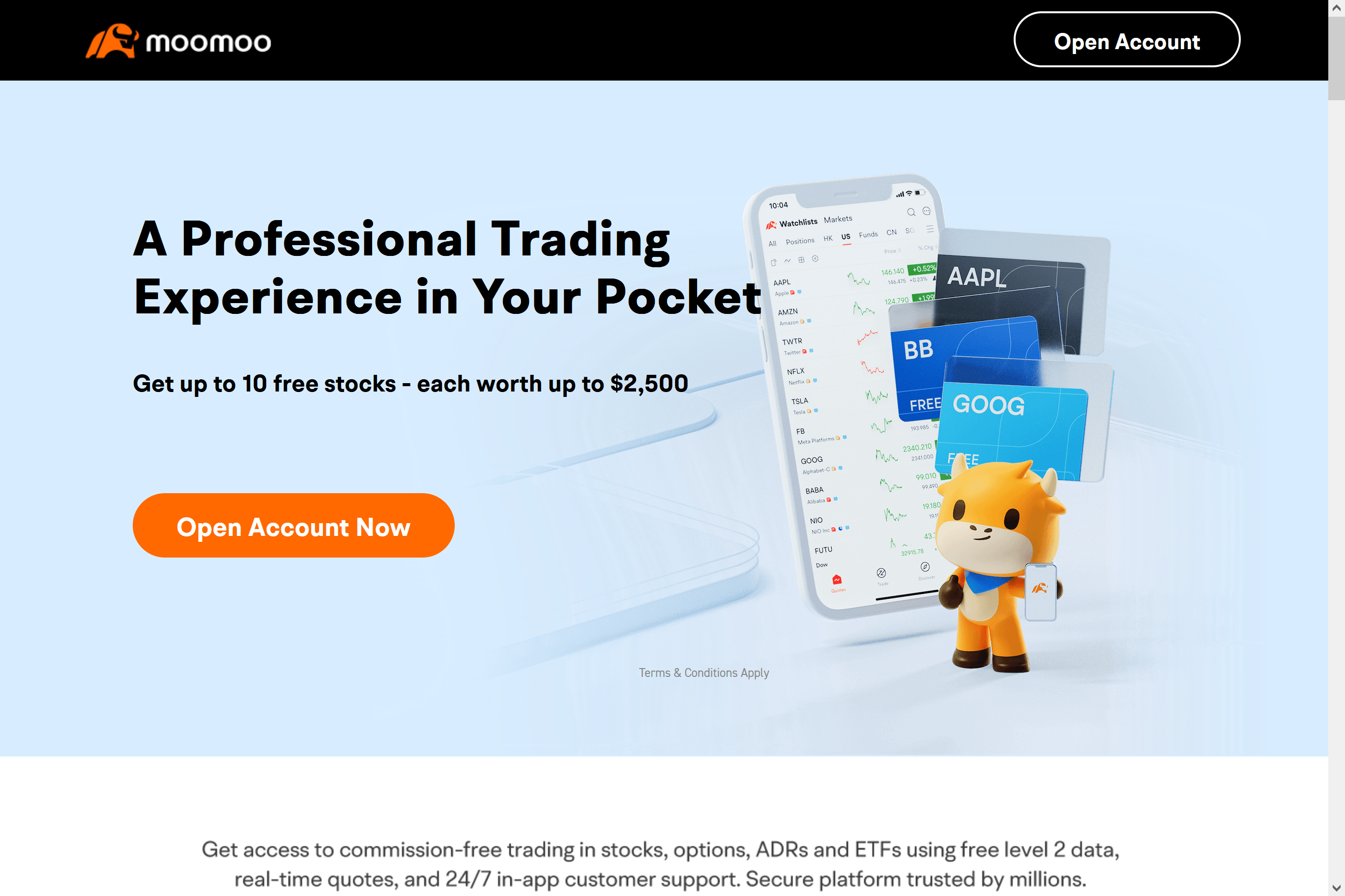 Moomoo stock trading img